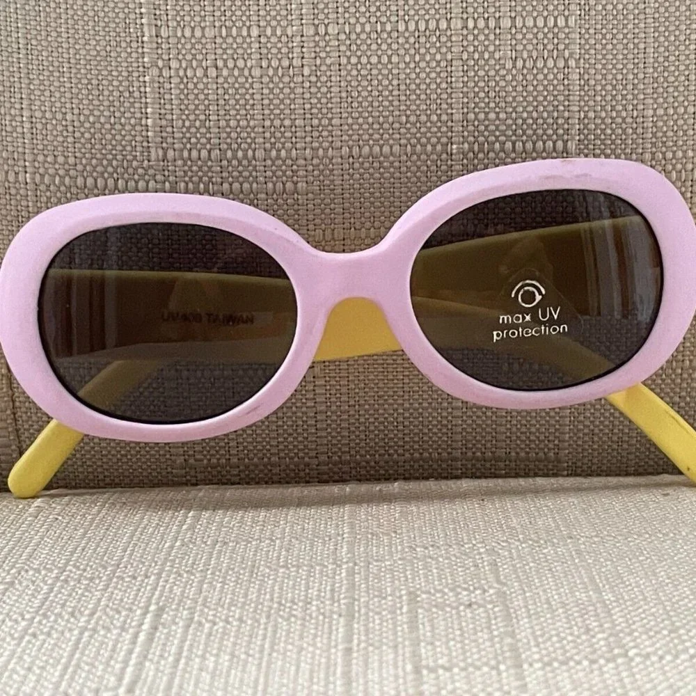 Safet Zone Kids Sunglasses Lilac and Orange Tone Eye Wear UV Protect lot of 2